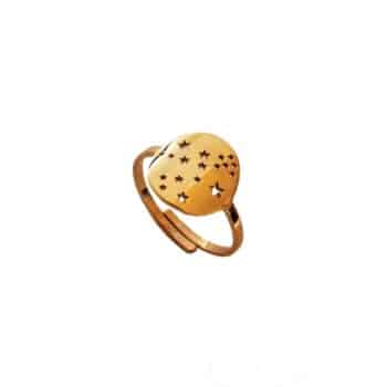 bague étoiles femme or ciel étoilé voie lactée