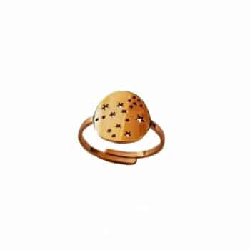 bague étoiles femme or ciel étoilé voie lactée