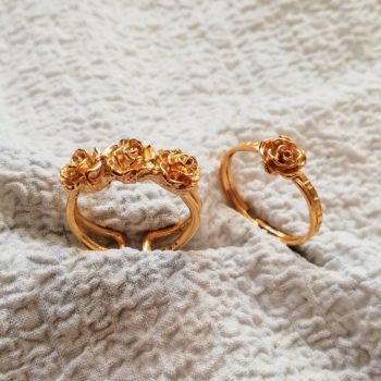 bague rose or
