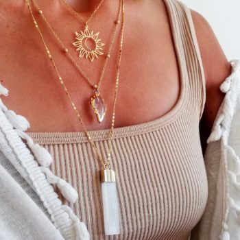 collier tournesol or