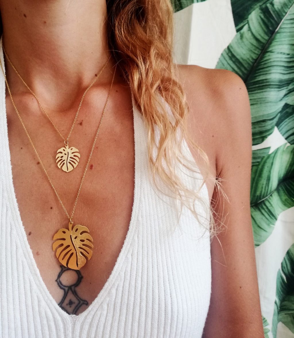 collier monstera or