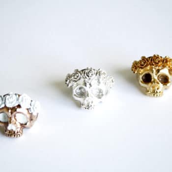 bague tête de mort femme