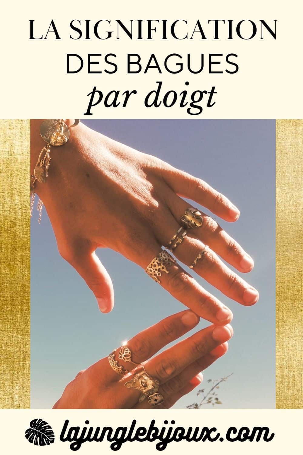 la signification des bagues par doigt article de blog épingle pinterest