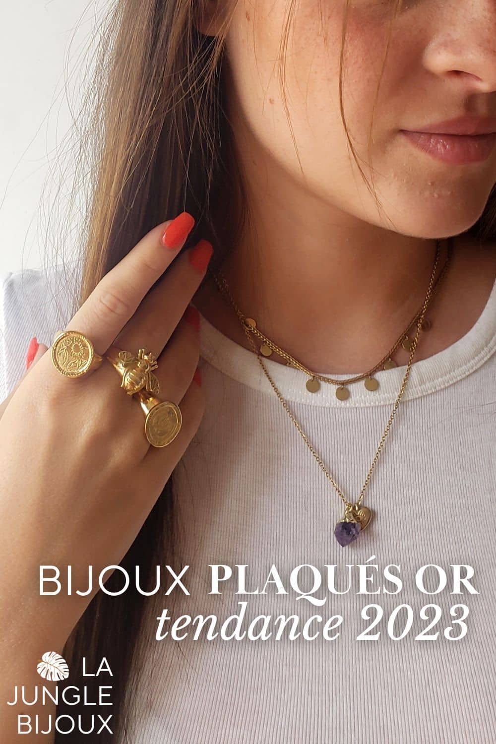 bagues chevalières femme bijoux plaqués or tendance hiver 2023